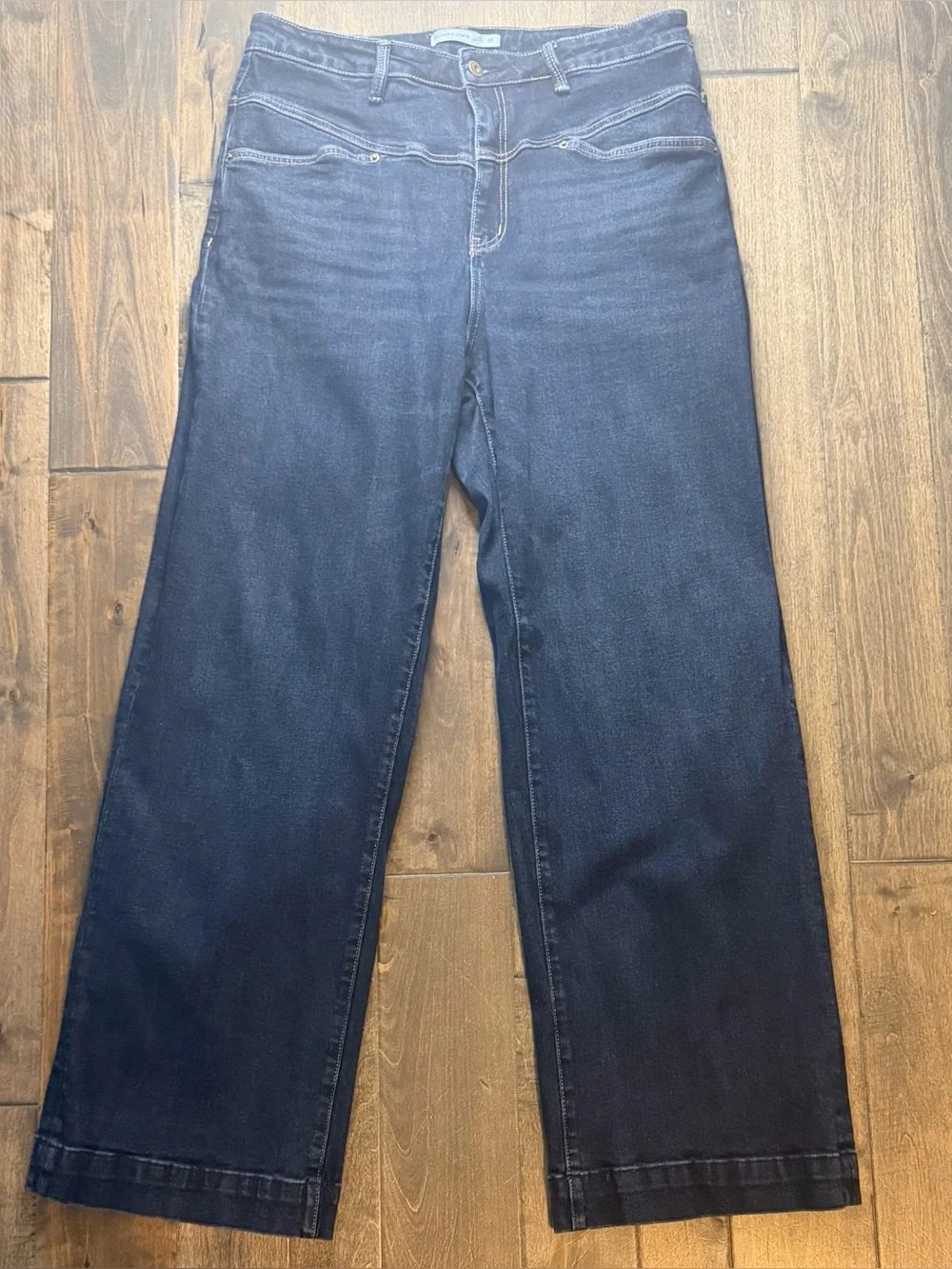 Altar’d State Women’s High Rise Wide Leg Jeans Dark Wash Denim Size 31